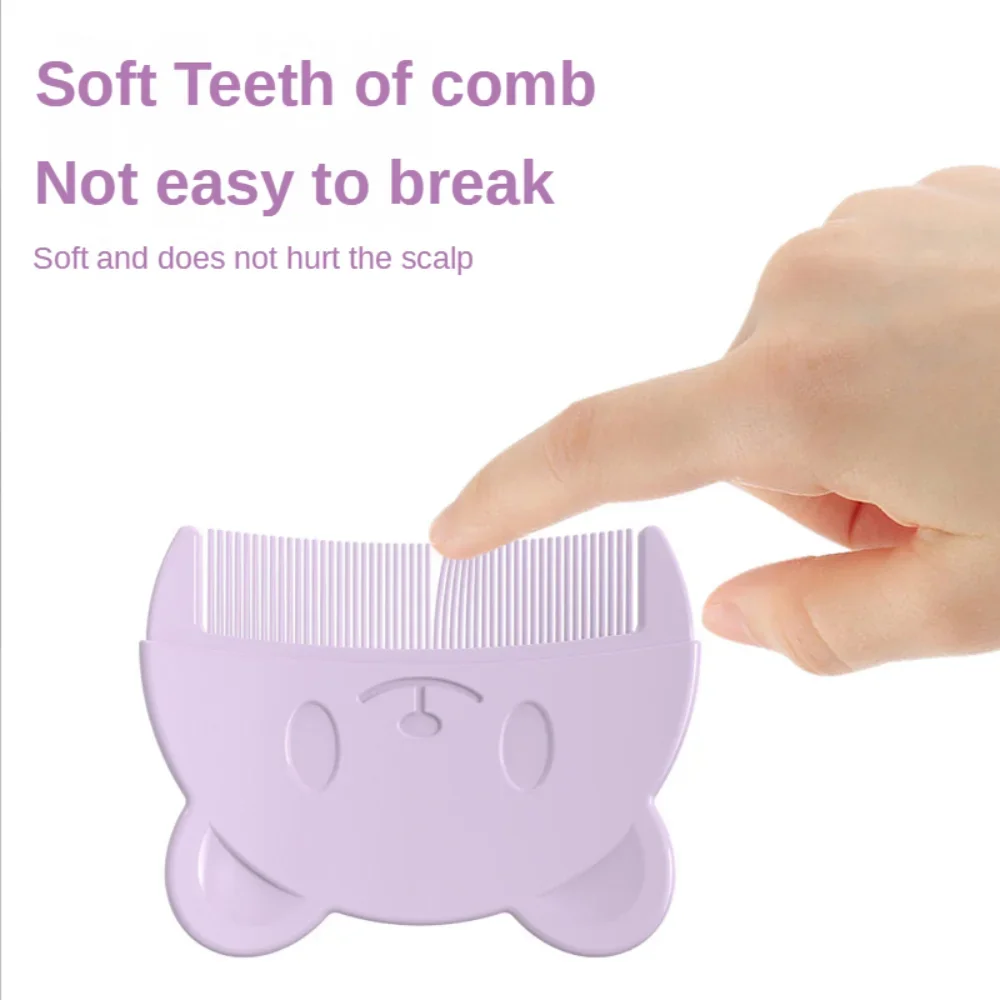Baby Hair Comb 2pcs Set Infant Silicon Head Massager Fetal Head Fat Comb Toddler Bathing Soft Comb Newborn Hair Cleaning Baby Care Accessories