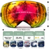 MAXJULI Ski Goggles - Interchangeable Lens - Premium Snow Goggles Snowboard Goggles For Men and Women ski item 2