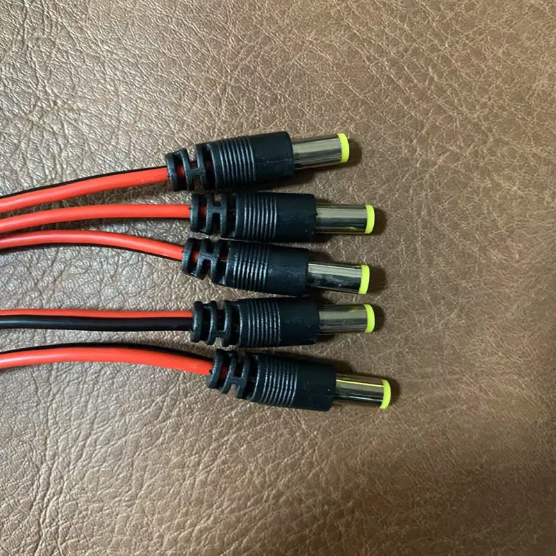 12V Dc Power Pigtail Plug Cable DC Male Female Security adapter Connector 5.5mm X 2.1mm For CCTV Cameras 3
