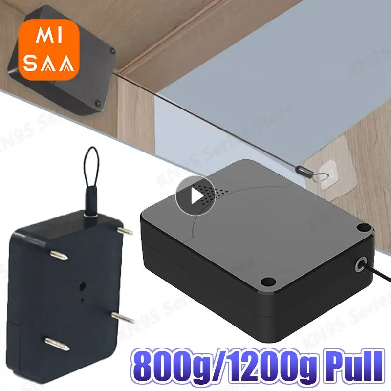 Punch-free Automatic Door Closer Door Closing Device 800g/1200g Tension Damping Buffer Slow Speed Household Protection