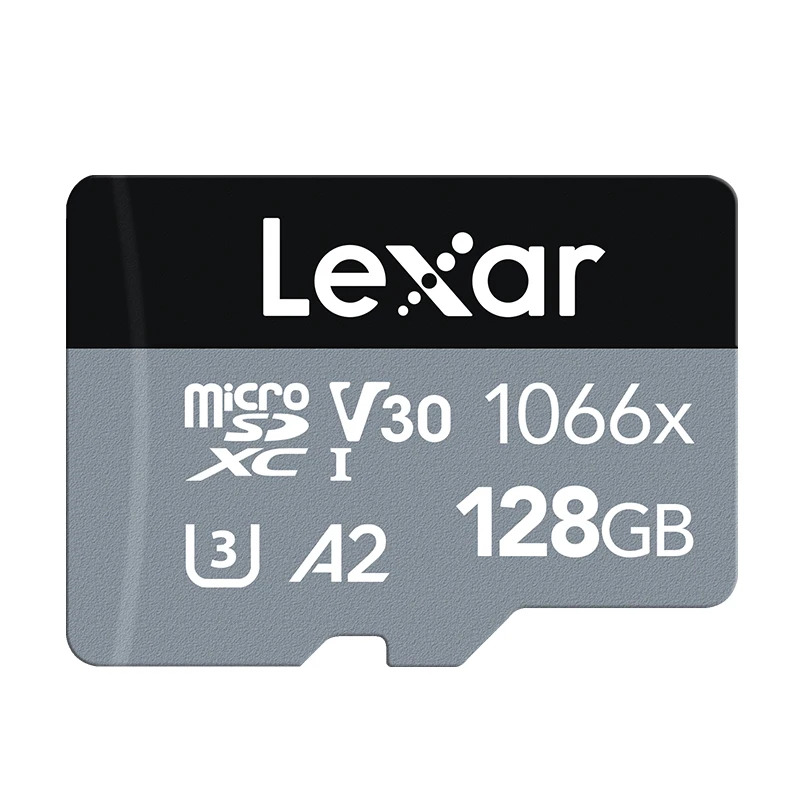 LexarLexar 휴대폰 카메라 드론용  메모리 카드, 마이크로 SD 플래시 TF 카드, A1 V30 1066X, 128GB