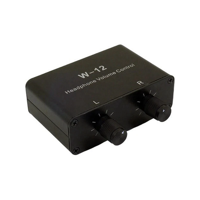 B03B-Sound Controller Headphone Volume Control 3.5Mm + 6.35Mm Stereo Volume Controller Adjustment For Left And Right Channels