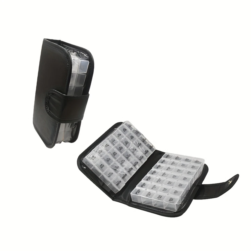 Large Capacity 14 Day Pill Organizer Case