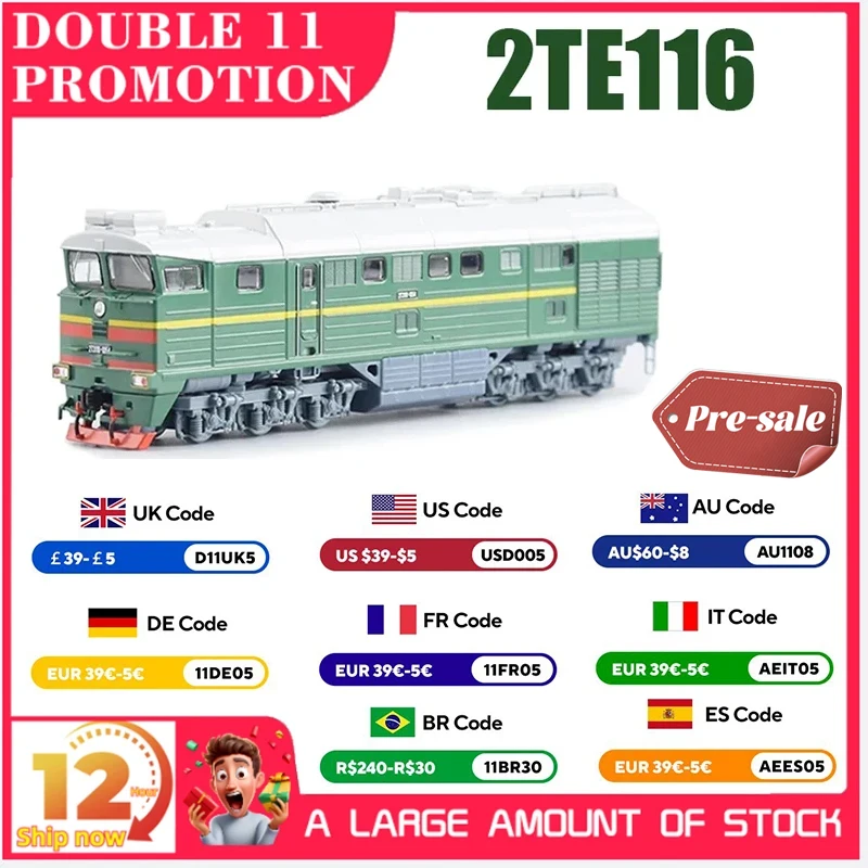 USSR 2TE116 Broad Gauge Double Diesel Locomotive 1/87