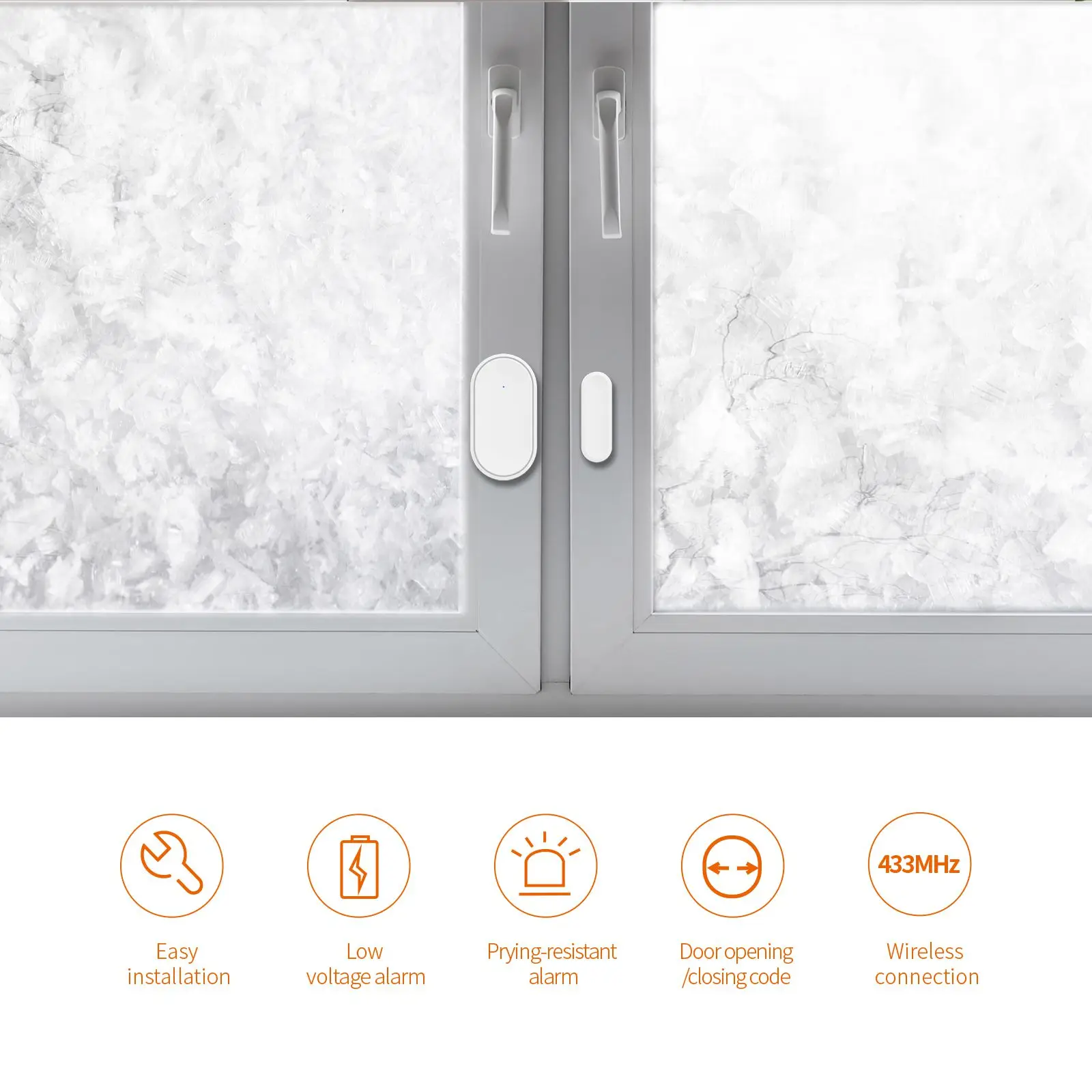 Staniot DS030 Tuya 433mhz Alarm Accessories Smart Remote Control Wireless Door and Window Alarm Sensor Door Open/Closed Detecors