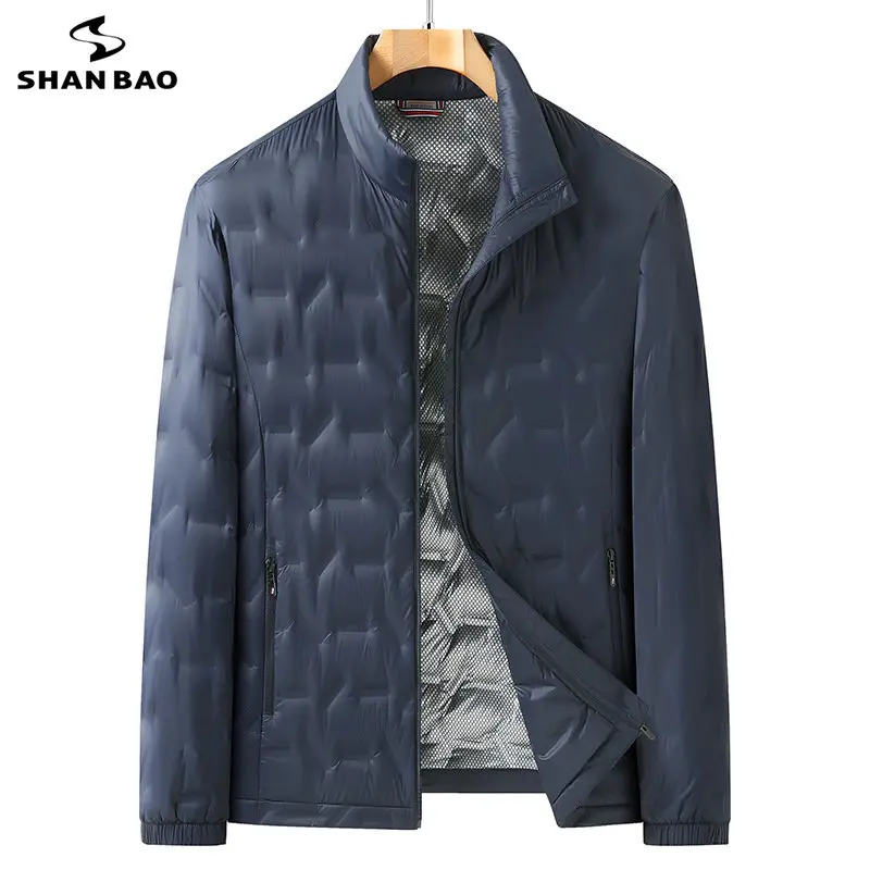 

5XL, 6XL, 7XL, 8XL, фотосессия, осень/зима, новинка, легкое Теплое повседневное пуховое пальто на молнии с клеевым отжимом и карманом