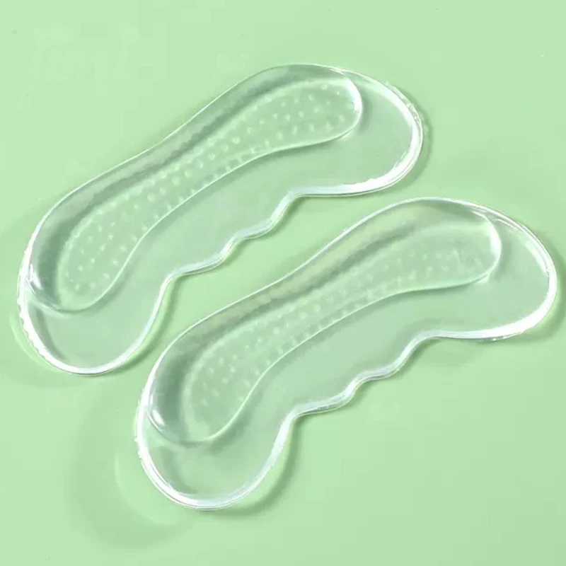 2Pair Silicone Heel Stickers Heels Grips Anti Slip Heel Cushions Non-Slip Relieve Pain Inserts Pads Foot Care Protector with heel grips