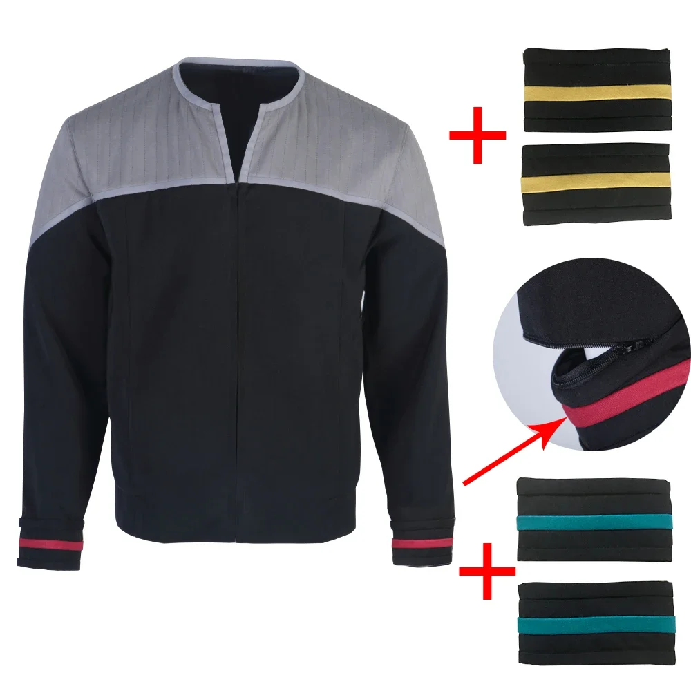 

First Contact Uniforms Deep Space Nine Captain Picard Sisko Starfleet Star Costumes Trek Top Coat Prop