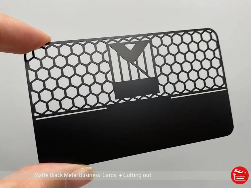 Black Metal Business Cards