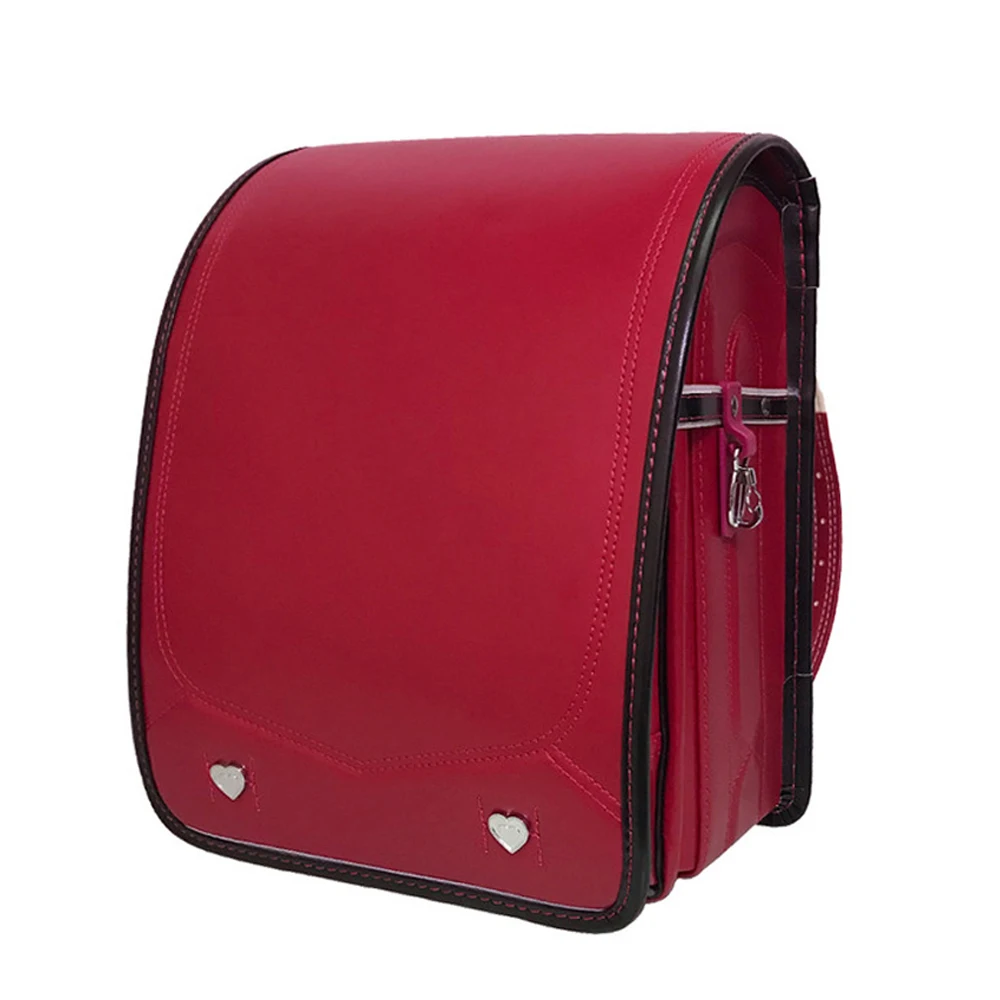 

Children Backpack For Boy And Girl Japanese School Bags Automatic lock Kid Randoseru Student PU Book bag Orthopedic school bag