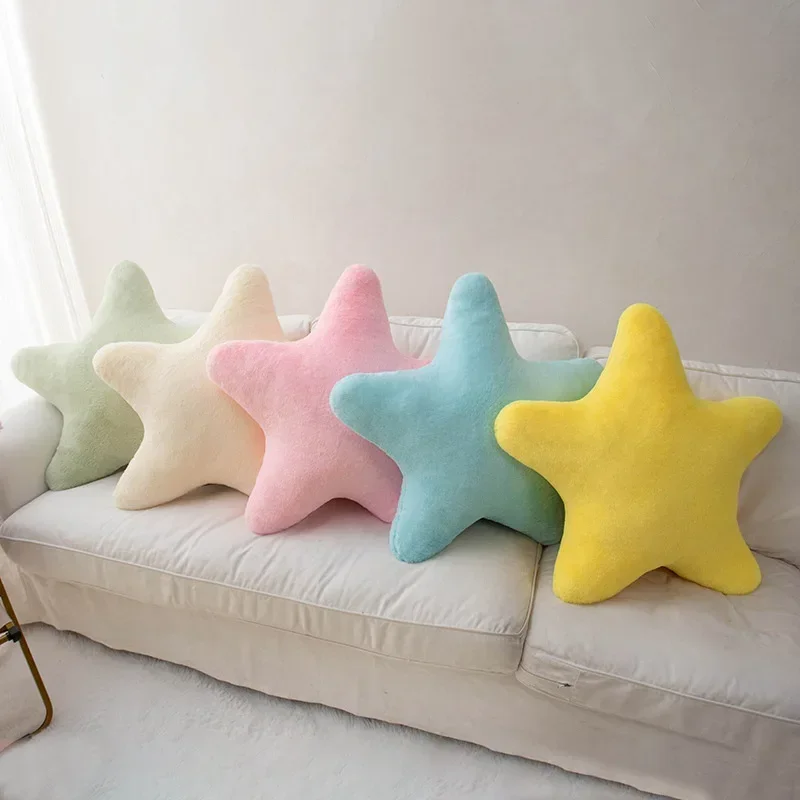 Plush Soft Star PP Cotton Pillow Cushion for Home Sofa Cushion Photography Material Ins Yellow Pentagram Toy Cushion Pillow 2