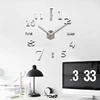 3D Acrylic Mirror Wall Clock Modern Design Creative DIY Quartz Needle Wall Clocks Stickers For Home Living Room Decoration 6
