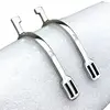 Enghlish Stainless Steel Riding Spurs Horse Equipement 3cm Square Neck Spur 6
