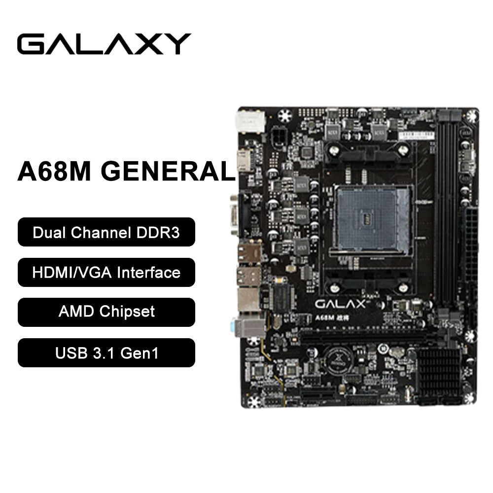 Galaxy-placa-m-e-amd-a68m-ddr3-soquete-fm2-16gb-pci-3-0-processador-cpu ...