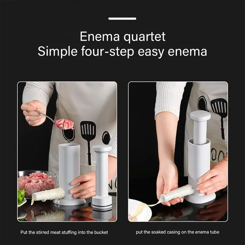 2 In 1 Manual Sausage Stuffer Vertical Food Processors Homemade Sausage Tool Kitchen Accessories Home Appliance For Hot Dog