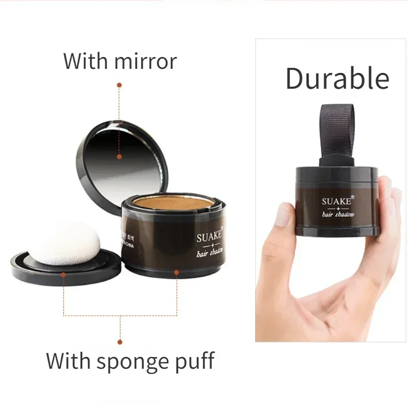 Hair Building Powder Hair Color Edge Control Line Shadow Make Up Root Cover Waterproof Eyebrow Powder Hairs Styling Tool 1pc