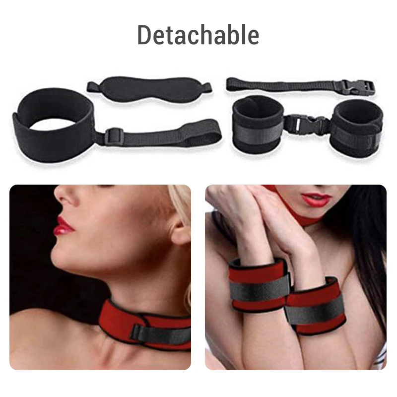 Sex Toys Erotic Sex Toy Sex Party Toys Sex Bondage Toys BDSM Bondage Erotic Products Plush Backhand Collar Restraint Strap Female Flirting Sexual Slave Adult Games Sex Toys for Couples