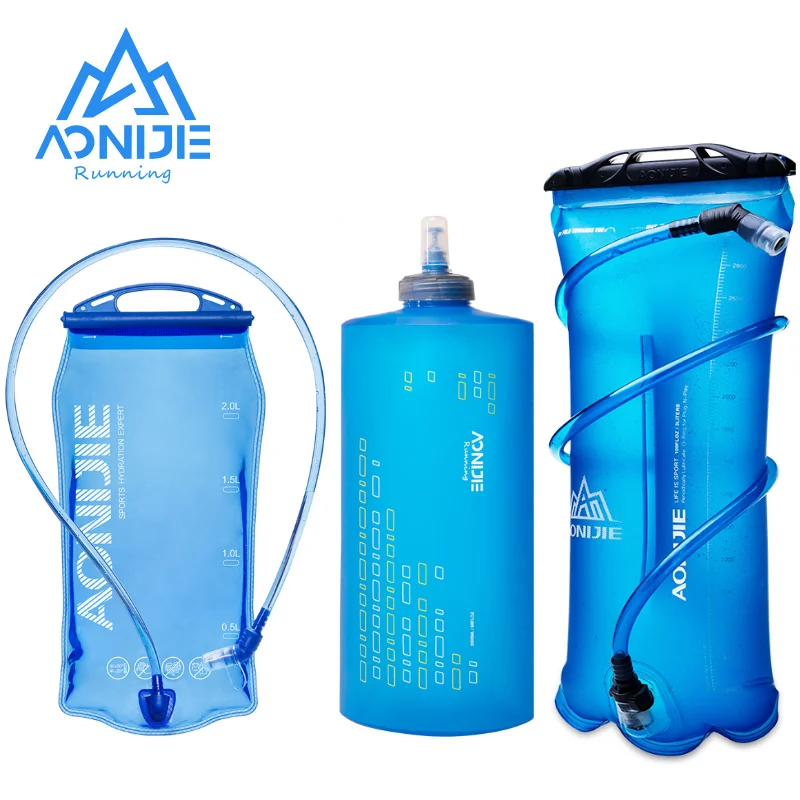 AONIJIE Új 2000ML1.5L 2L 3L kültéri Kerékpározás Futóverseny foldable TPU vize Zsák Sportág Hidr álás Labdabelső számára kemping Gyalogtúra Hegymászás