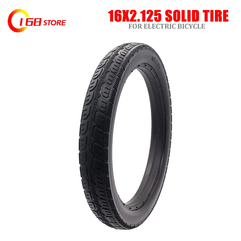 

16x2.125 Solid Tire 16 Inch Thickening and Wear Resistance Tyre for Electric Bicycle E-Bike Parts