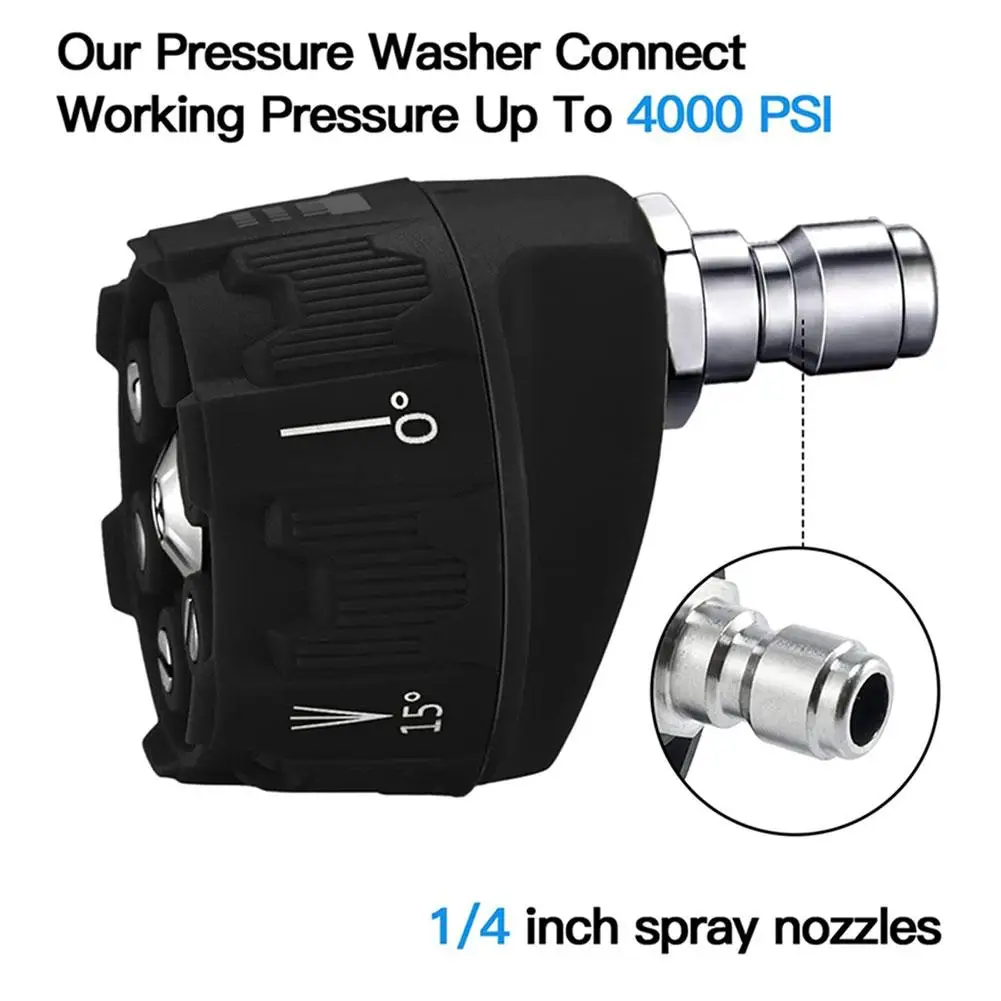 Nozzle stored inside carrying pouch