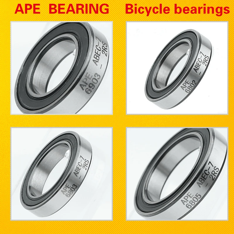 Enhanced Mountain Bike Bearings - Set of 2, High-Performance ABEC-7 Quality