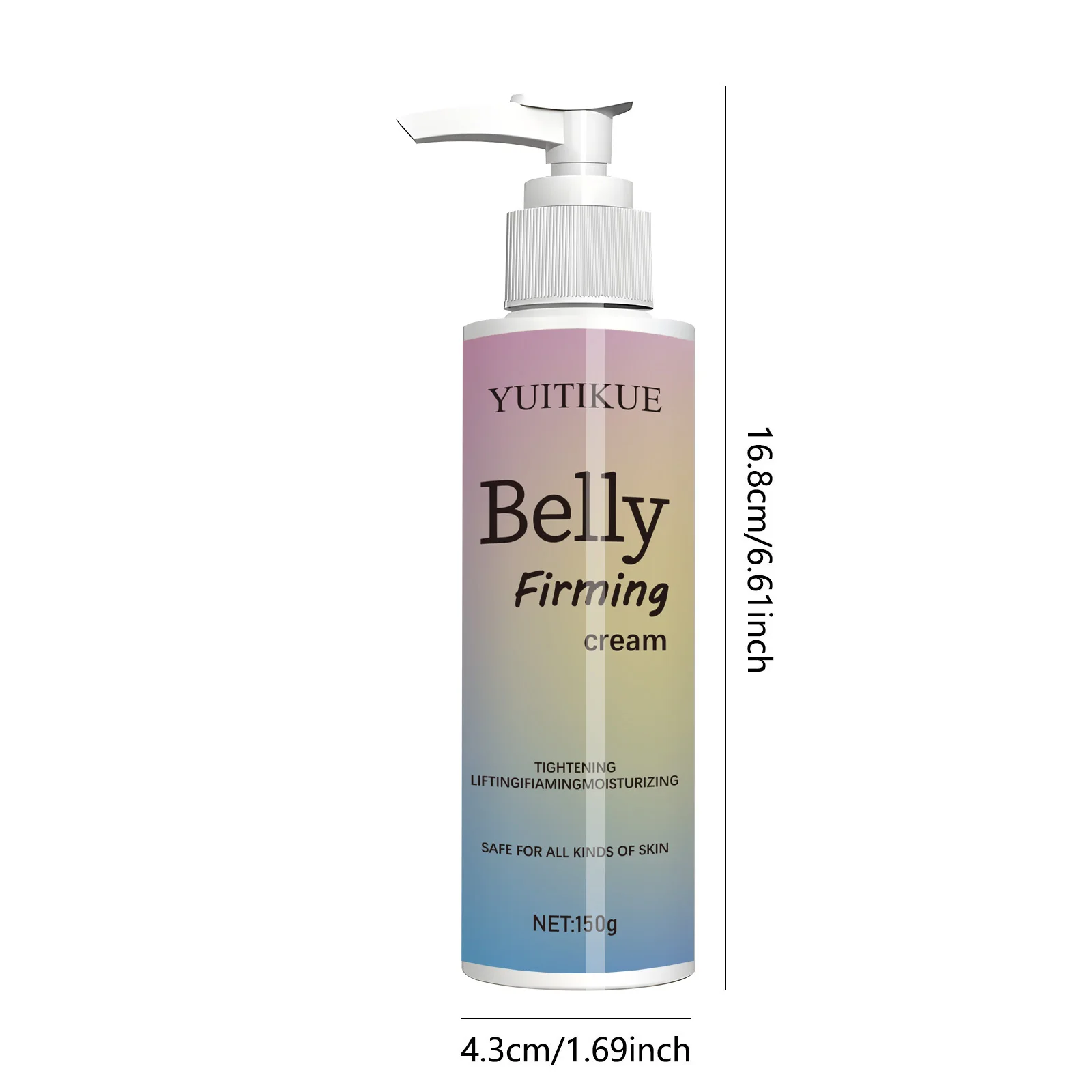 Belly Firming Cream - Hypoallergenic, with hyaluronic acid, glycerin and vitamin E, suitable for all skin types