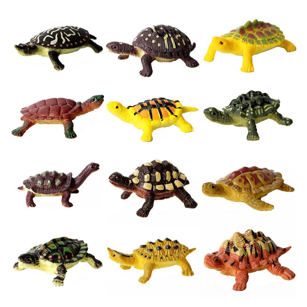 Turtle and Tortoise Action Figure Playset - Sea and Marine Animal Toy Collection