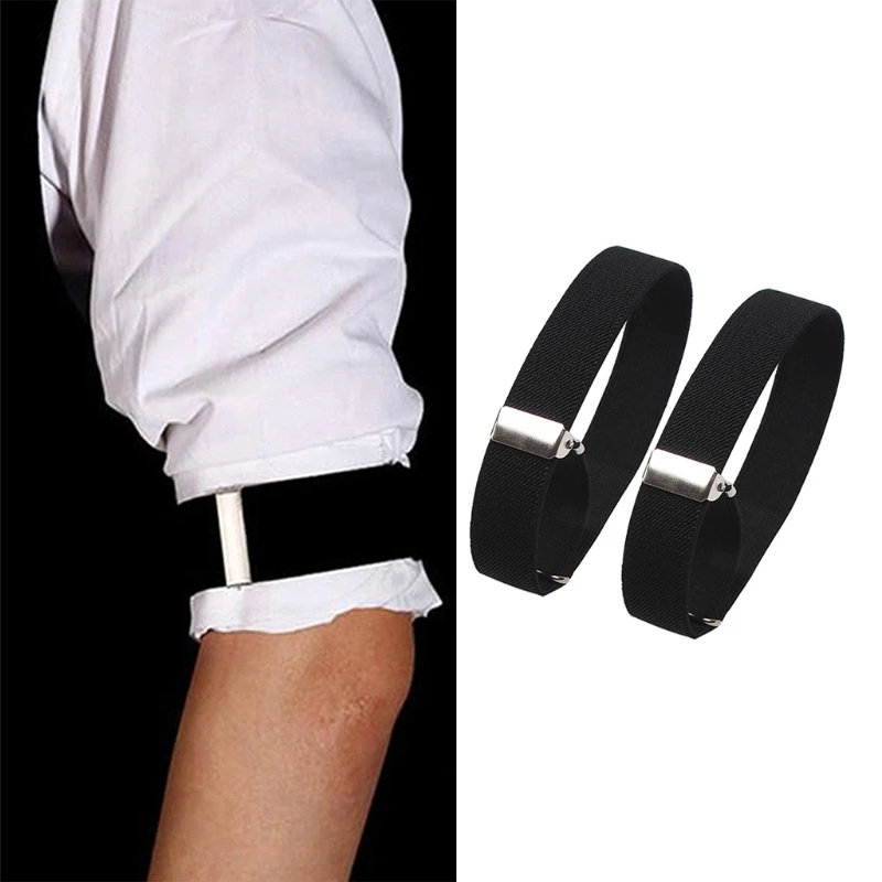 

Women Men Adjustable Elastic Armband Shirt Sleeve Holder Arm Cuffs Bands