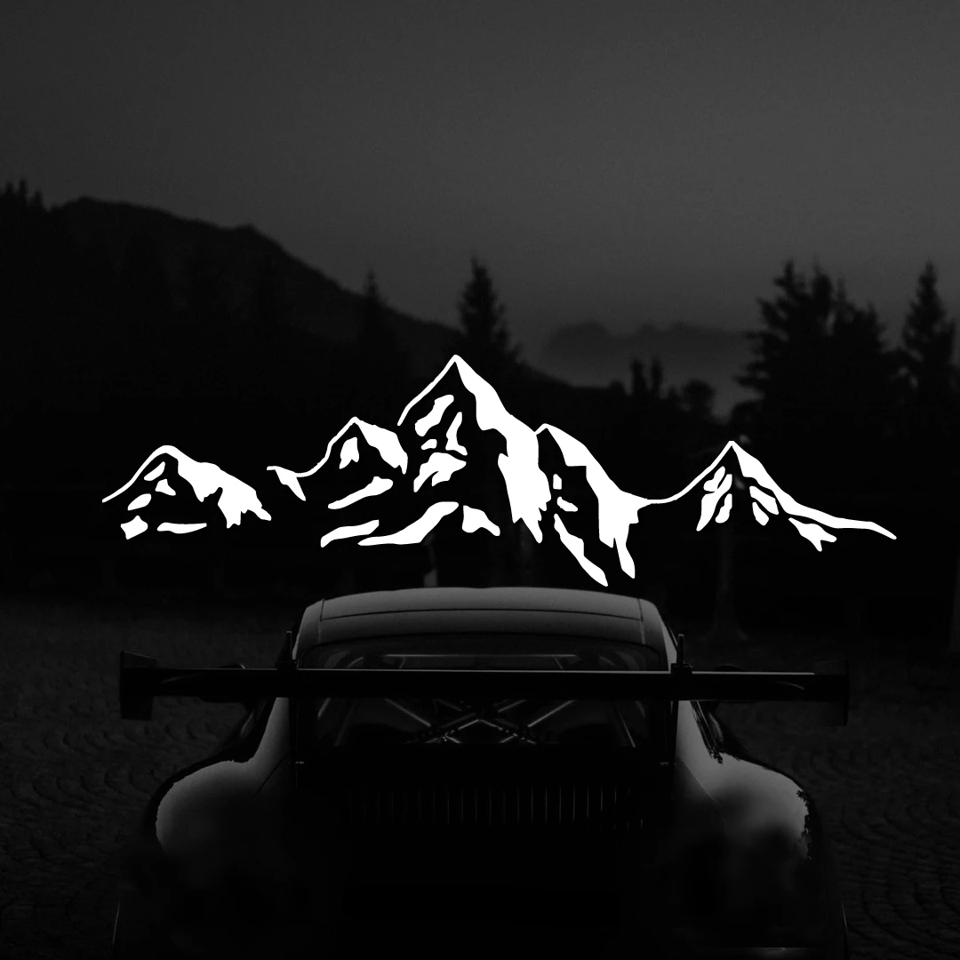 Mountain Die-Cut Vinyl Decal Car Sticker Waterproof Auto Decors Car Body Bumper Rear Window Laptop Stickerscustomized wall stickers window stickers