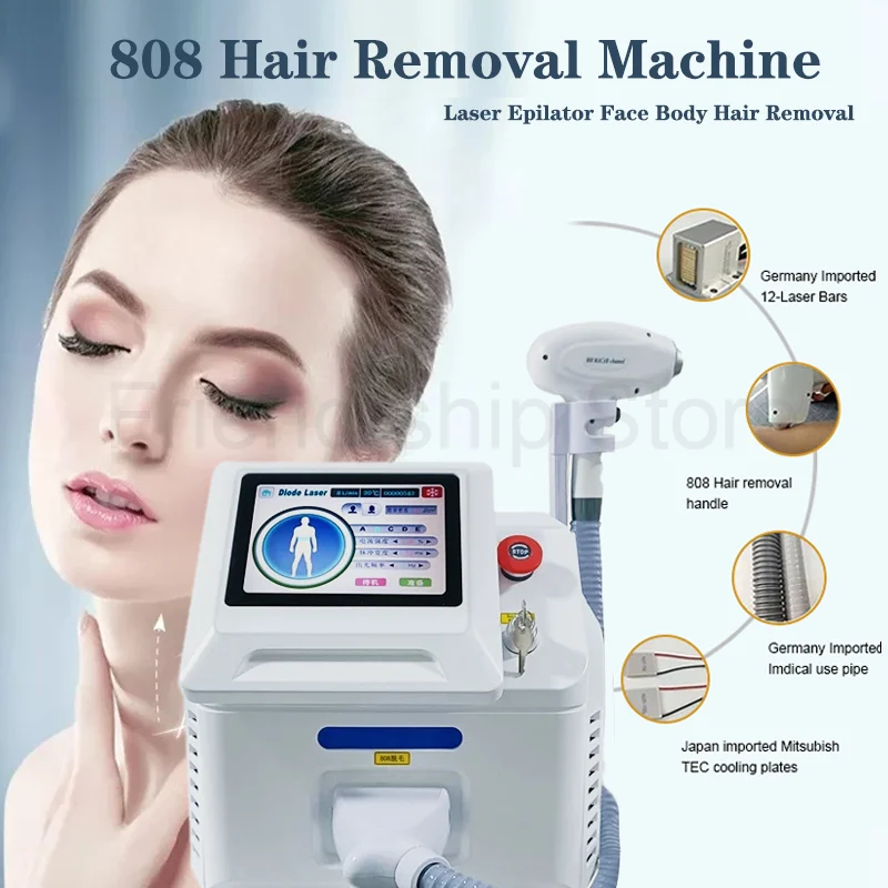 Diode Laser 755 808 1064nm Multi Wavelengths Hair Removal Machine