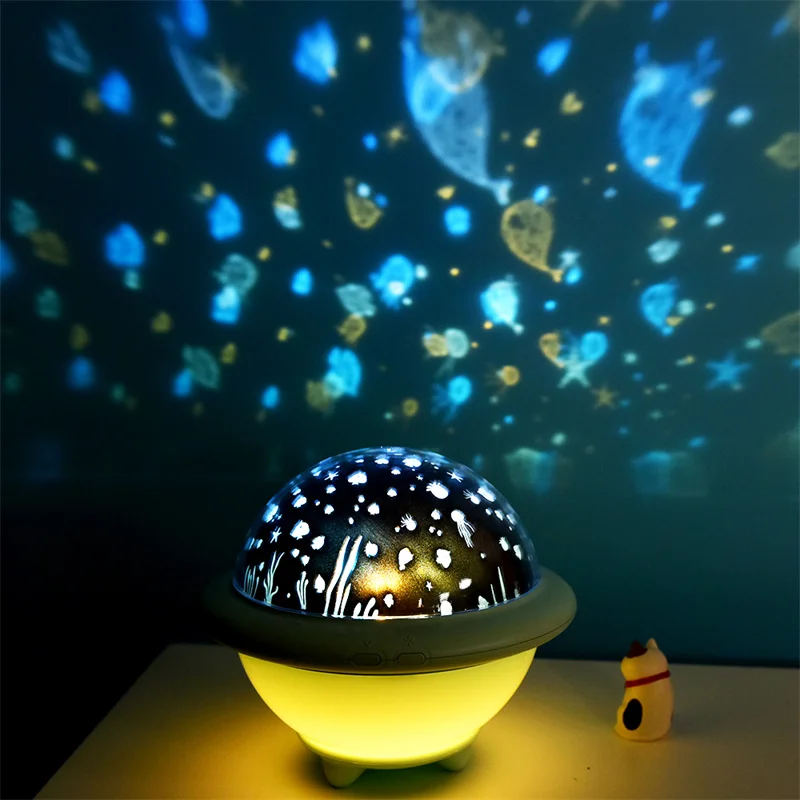 Astronaut Galaxy Projector Lamp Children Bedroom Led Night Light Baby