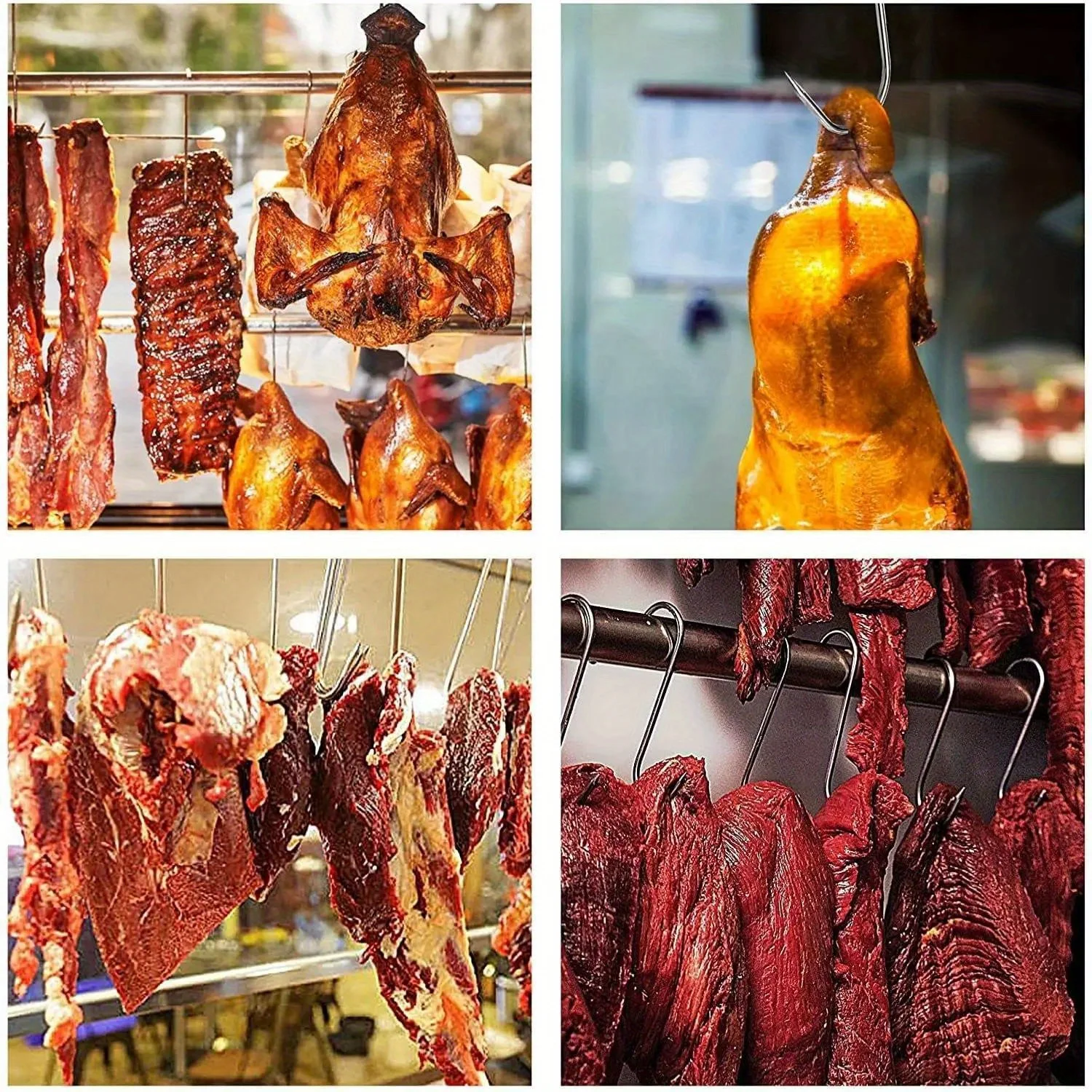 Carnicería Colgador De Carne Insertos De Acero Inoxidable Ganchos