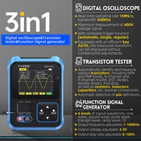 DSO-TC3 digital oscilloscope transistor tester signal generator 3 in 1 multifunctional electronic components tester LCR detector 2