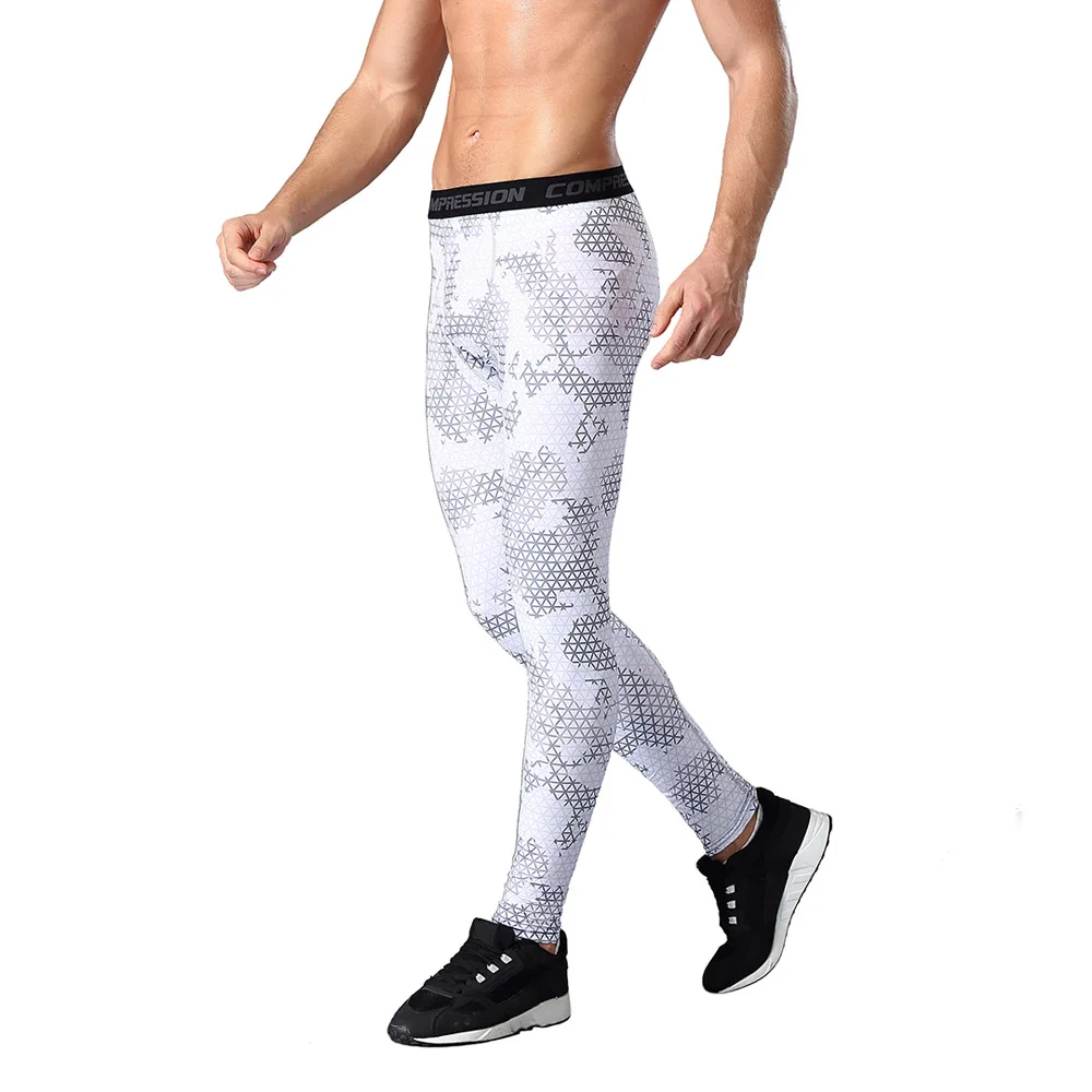 New Men's Casual Leggings Quick Dry Fit Sportswear Running Leggings Fitness Training Leggings Yoga Pants Summer Sportswear