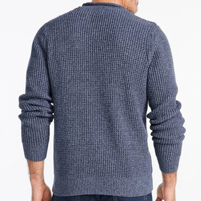 Men's Sweater 2023 New Fall And Winter Pullover Thickened Sweater Crewneck Long-Sleeved Sweater
