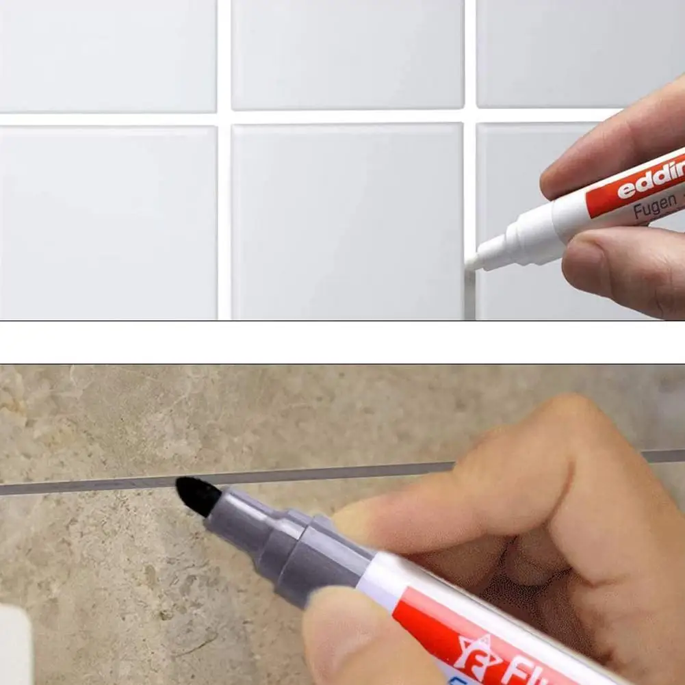 Color Pen White Tile Refill Grout Pen Tile Repair Bathroom Porcelain Filling Mouldproof Waterproof Cleaner Agents Paint