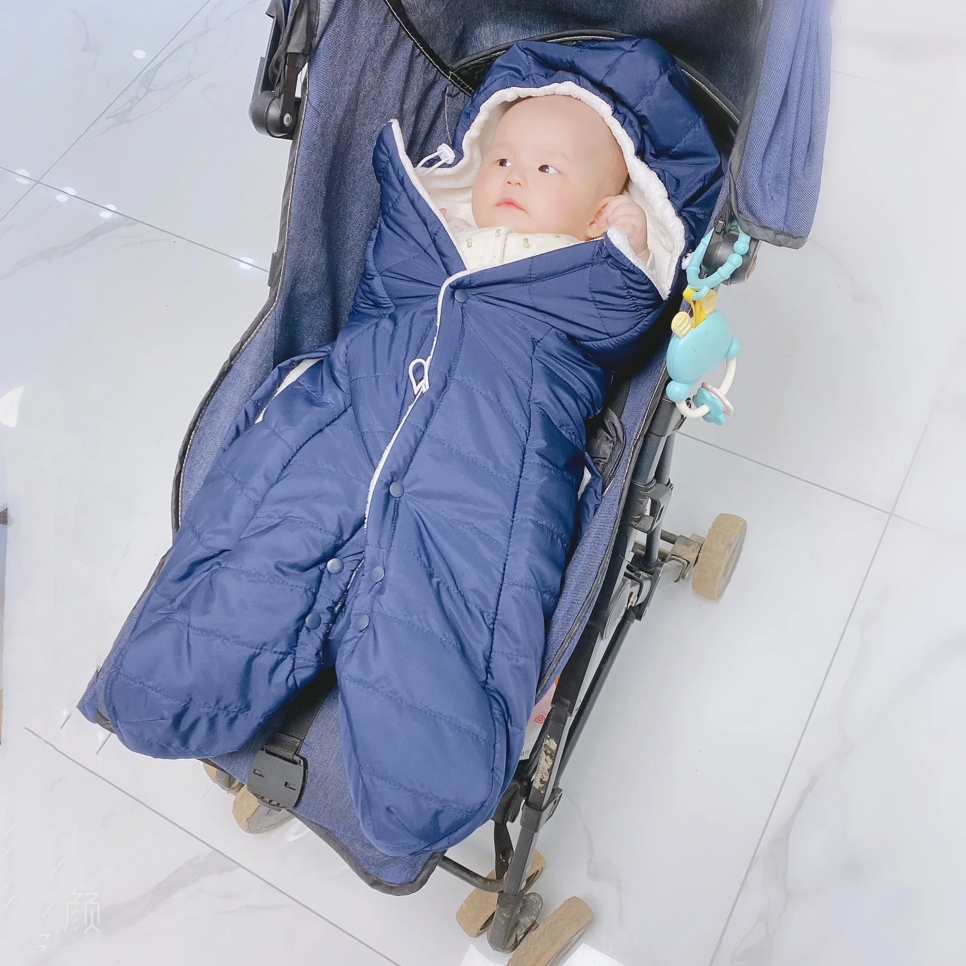 Baby Blanket Sunscreen Waterproof Baby Cape Cloak Cartoon Bear Embroidered  Summer Infant Cloak Stroller Blanket Swaddle Wrap