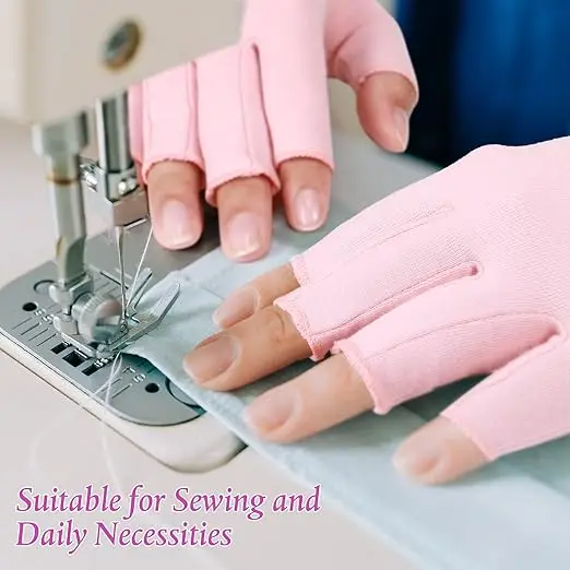 1 Pair Arthritis Compression Fingerless Gloves Relieve Muscle Pain for Women Men Typing fingerless gloves compression gloves