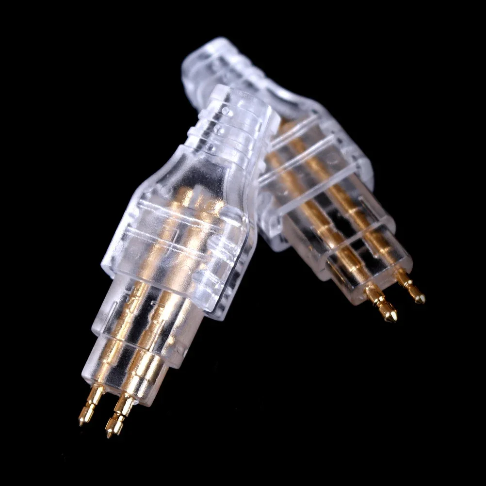 1Pair Gold Plated Plug Connector Signal Transfer For DIY HD650 HD600 HD565 HD580 HD414