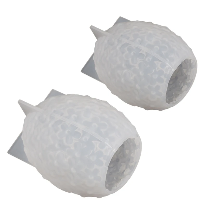 Large Silicone Mold for DIY Flower Egg-Ball Scented Wax Mold Handmade Plaster Resin Soap Craft Mold D5QB