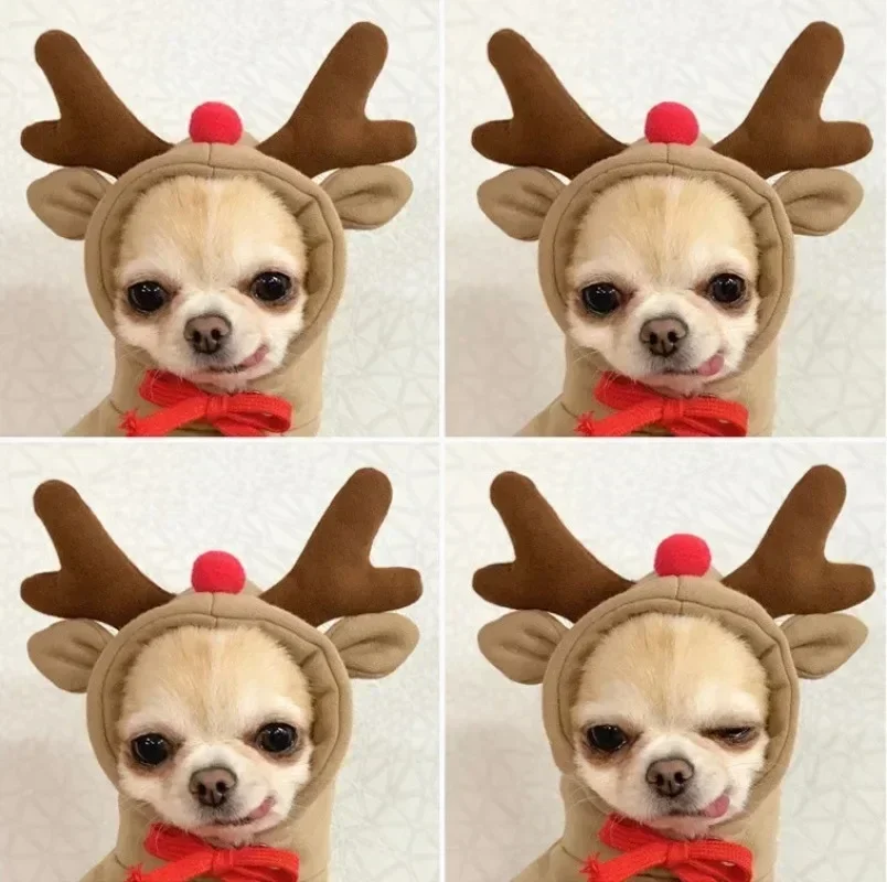 Antler Coat Pet Winter Hooded Sweatshirt Pet Puppy Cat Jacket Clothes Chihuahuas French Bulldog Costume Dog Hoodies pet clothes