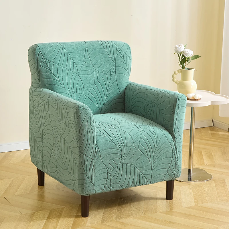 Jacquard Club Bath Tub Armchairs Chair Cover Single Sofa Covers Stretch Couch Slipcovers for Living Room Furniture Protector 6