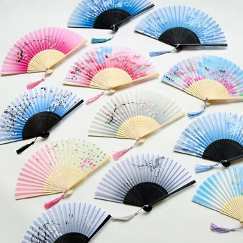 Printed Silk Folding Fan 1