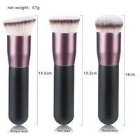 1Pcs Professional Flat Makeup Brushes Powder Liquid Foundation Blush Brush Concealer Contour Facial Make up Brushes Tool 2
