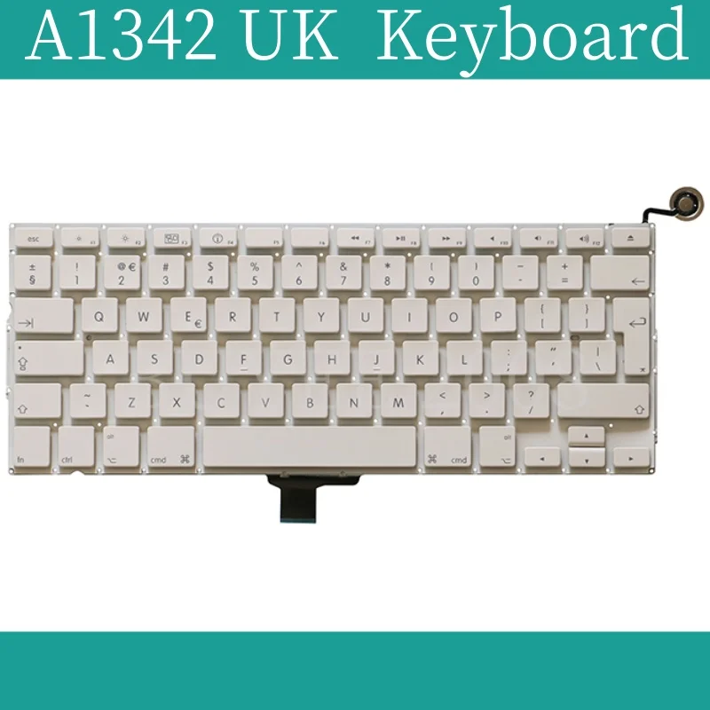 Nuova Tastiera Bianca A1342 Uk 2009 2010 Anno Per Macbook 13.3 "Laptop A1342 Sostituzione Tastiera Uk