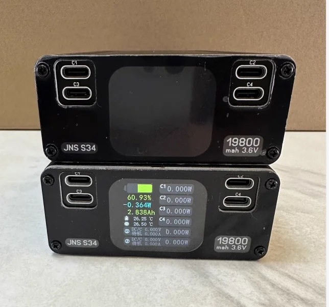 

JNS S34 Power Bank Mobile Power Supply High Power Mobile Computer Protocol PD140w Color Screen 21700