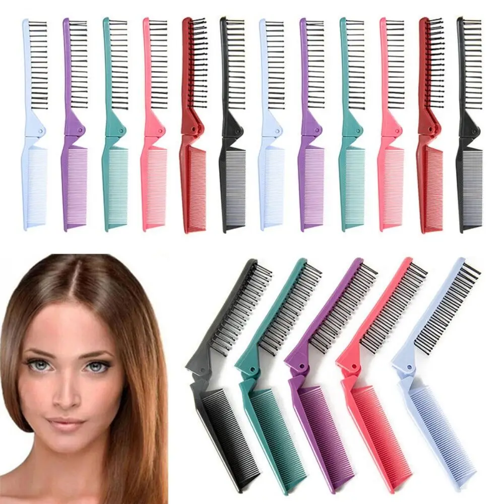 

6Pcs Durable Anti Static Convenient Portable Folding Pocket Hair Brush Coiffure Comb Hair Styling Mini Hair Comb