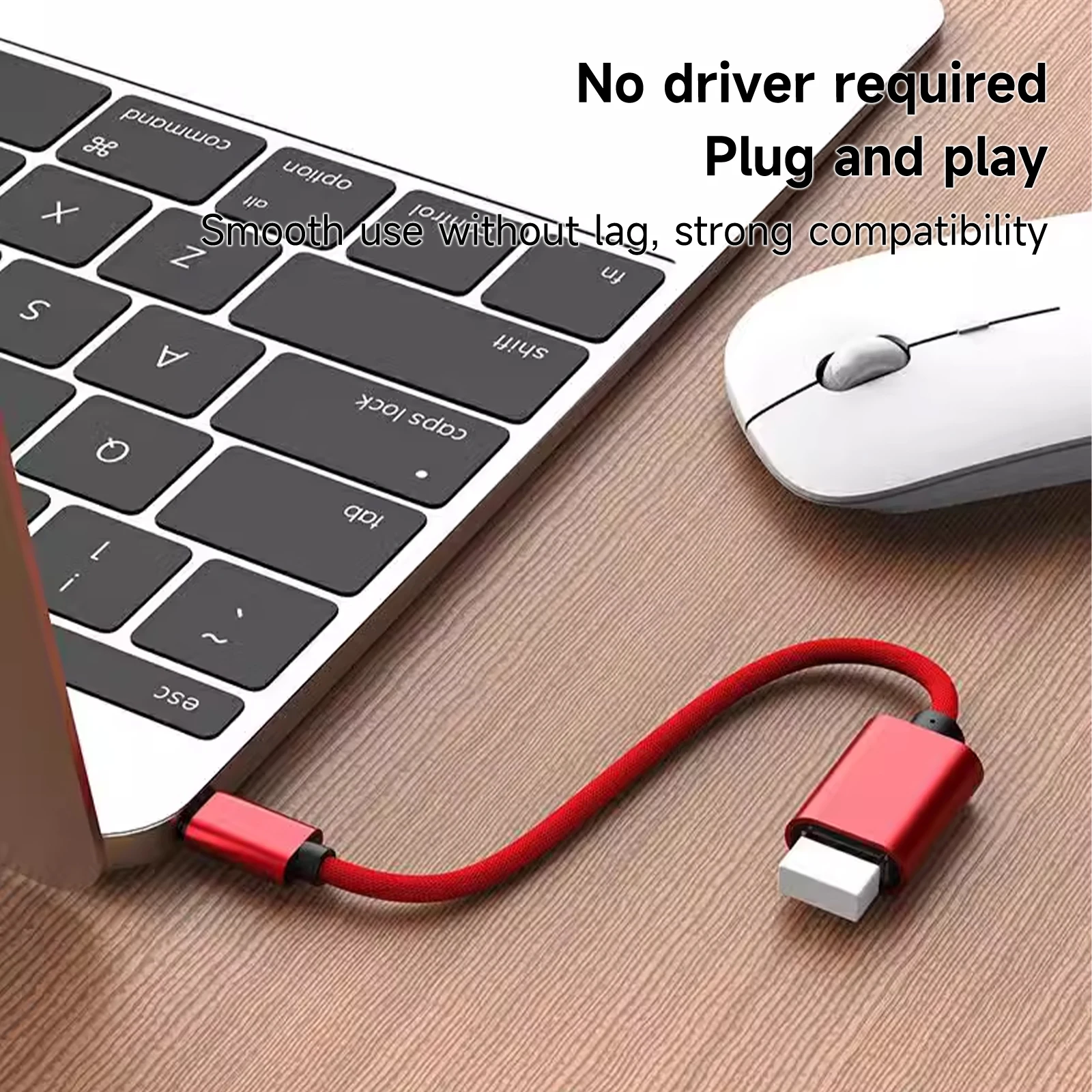 USB-C-USB 어댑터, 스마트폰, 태블릿, 노트북 등을 위한 USB-C 남성-USB 여성 OTG 데이터 케이블
