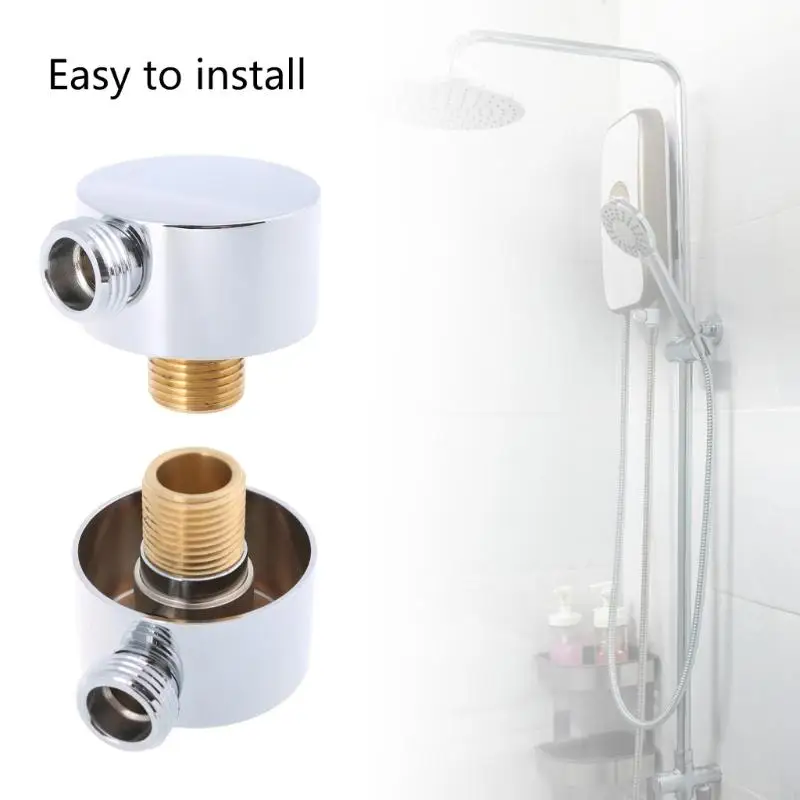 E7CD Shower Hose Wall Mount Connector Brass Construct Shower Hose Connector for Home
