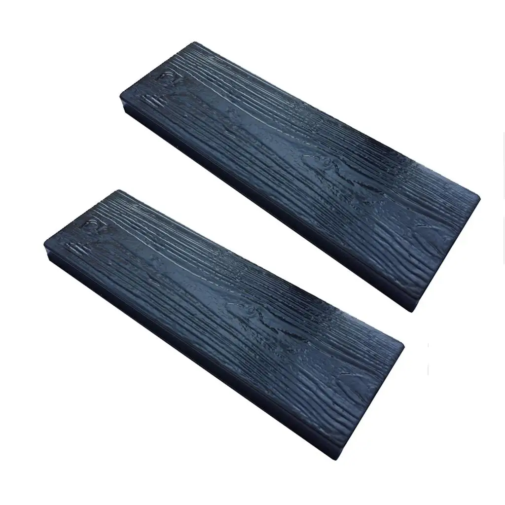 2 Pack Plastic Stepping Realistic Wooden Boards for Patio Beautiful Pattern
